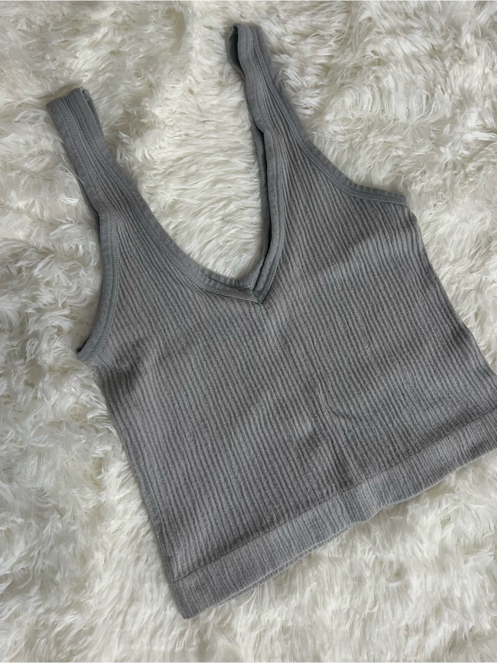Urban Outfitters Ribbed Crop Tank Top